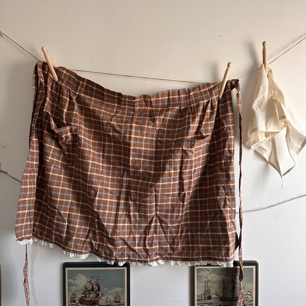 Handmade Apron and Headscarf Bundle